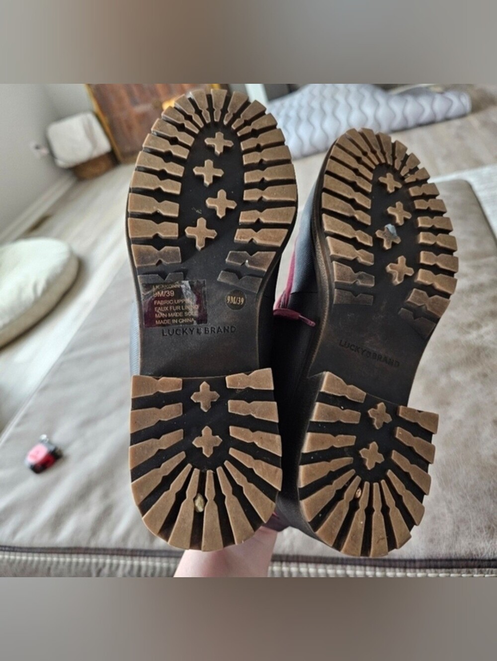 Lucky Brand Akonn Lace Up Bootie Size 9 - Picture 8 of 9